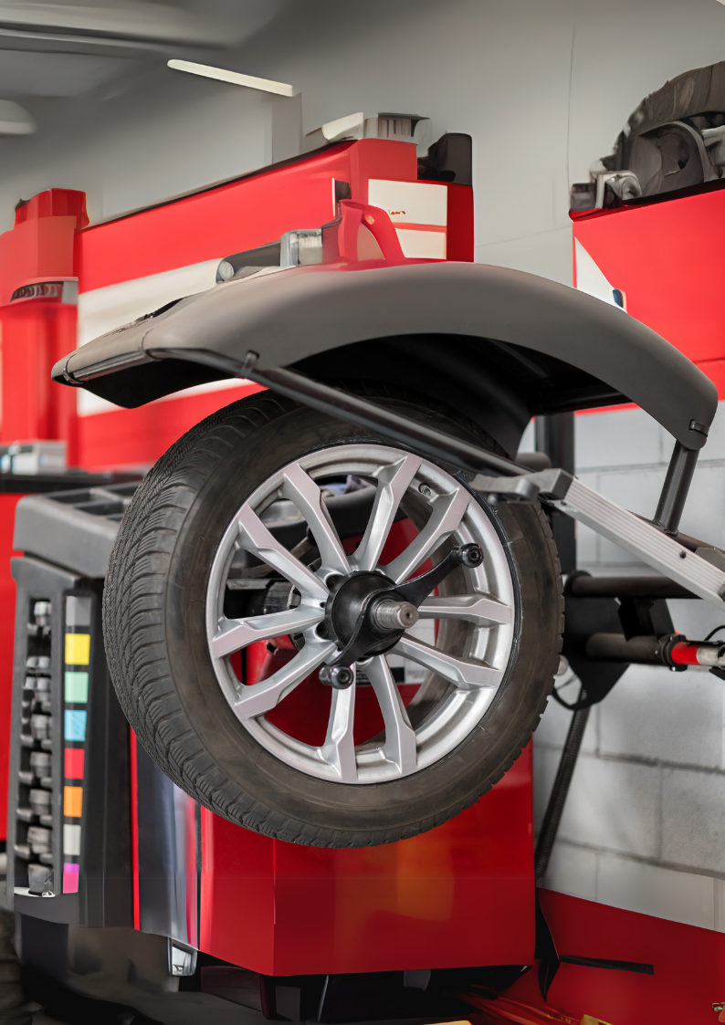 Mounting tires on rims and balancing